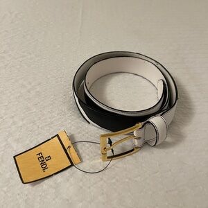 Fendi Black and White Belt Authentic